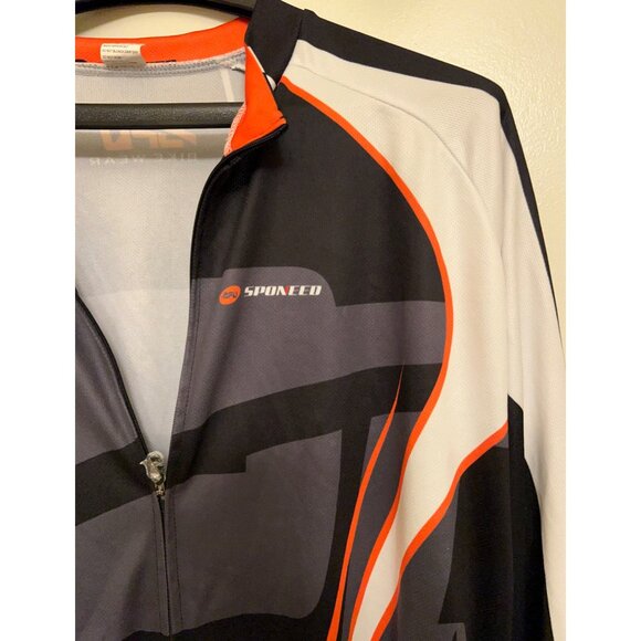 Sponeed Men’s Cycling/ Full Zip/Long Sleeve/Breathable Jersey XXL - Picture 7 of 16
